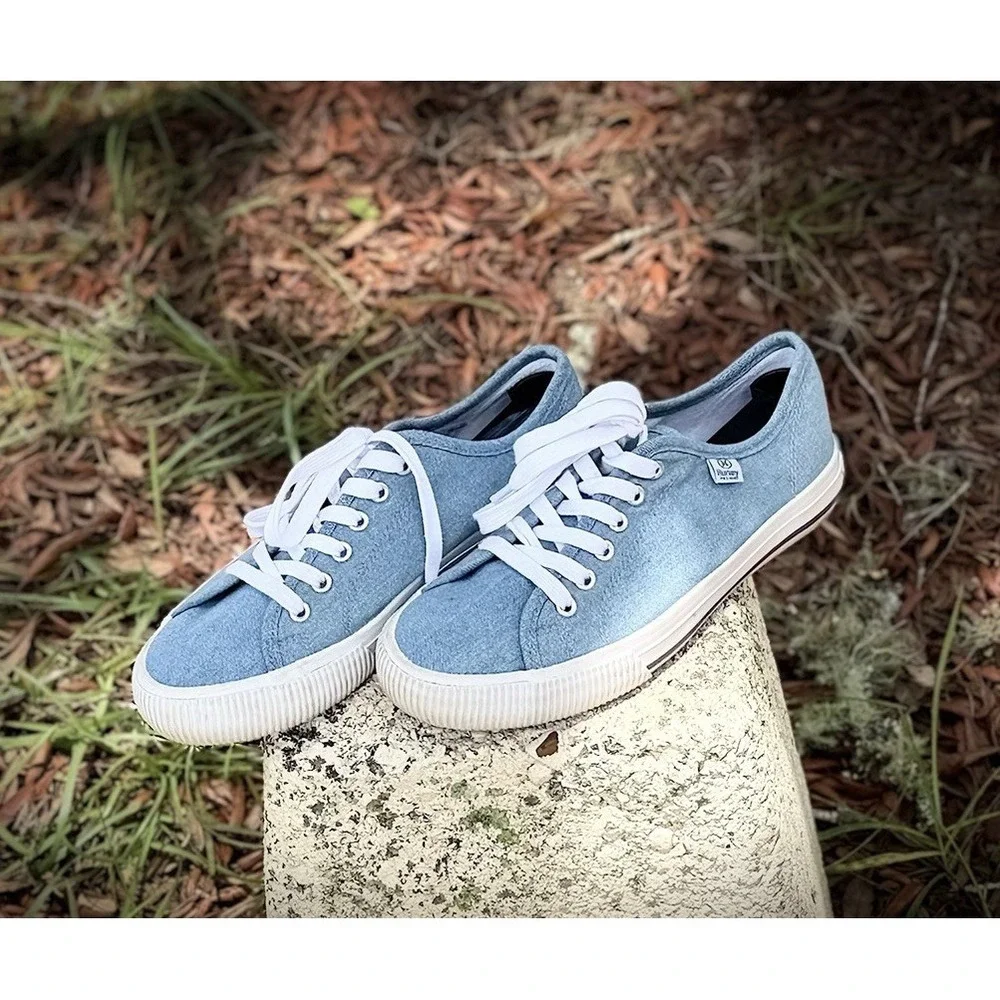 Hurley Carrie Women's Lace Up Shoes Chambray (Blue) Size 6 EUC